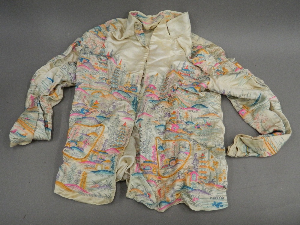 An early/mid-20th century Chinese embroidered silk jacket