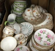 A box of decorative teawares