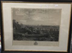 A 19th century engraving, Oxford from the Abingdon Road,