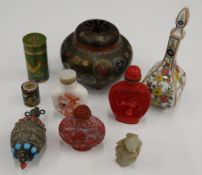 A quantity of Chinese cloisonne, etc.