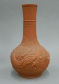 A 19th century Japanese pottery vase