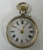 A lady's silver fob watch