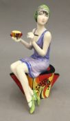 A Peggy Davies porcelain figurine, Art Deco No.