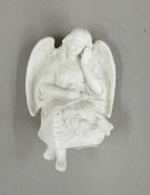 A 19th century Parian angel