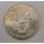 A 2017 Liberty silver dollar