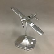 An Art Deco Schnieder aeroplane display model