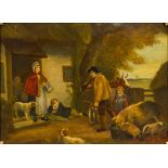 Manner of GEORGE MORLAND (1763-1804) British Returning Home Oil on canvas, unsigned, framed.