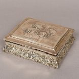 An Edwardian silver jewellery box, hallmarked Birmingham 1906,