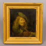 Circle of REMBRANT VAN RIJN (1606-1669) Dutch Portrait of a Bearded Man in a Velvet Hat Possibly