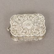 A Victorian silver vinaigrette, hallmarked Birmingham 1838,