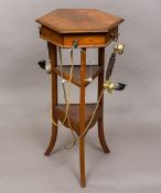 An antique Electrophone table early telephone system set with handsets Together with a pair of