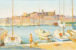 ERIC BRUCE MCKAY (1907-1989) British (AR) Le Port de Cannes Oil on canvas, signed, framed.