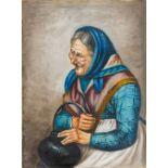 After FERRUCCIO VITALE (1875-1933) Italian Portraits of an Elderly Lady and Gentleman Oils on