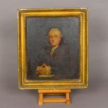 Follower of SIR JOSHUA REYNOLDS (1723-1792) British Portrait of David Garrick Oil on canvas,