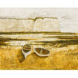 JOHN RIDGEWELL (1937-2004) British (AR) Coast, Two Boats Oil on canvas, signed,