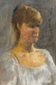 SIDNEY G BAKER (20th century) British Portrait Study of a Girl Pastel, signed,