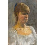 SIDNEY G BAKER (20th century) British Portrait Study of a Girl Pastel, signed,