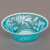 A Peking cameo glass bowl With trailing foliate decoration. 13 cm diameter.