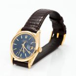 A gentleman's 14K gold cased Rolex oyster perpetual date wristwatch, model 15007,