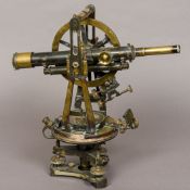 A 19th century Carey of London theodolite Of typical form, set with compass and spirit levels. 42.
