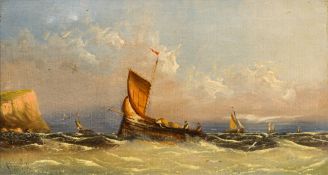 ENGLISH SCHOOL (19th century) Seascapes Oils on canvas,