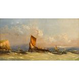 ENGLISH SCHOOL (19th century) Seascapes Oils on canvas,