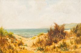 DANIEL SHERRIN (1868-1940) British Beach Scene Oil on canvas, signed with pseudonym L RICHARDS,