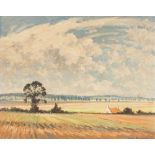 HUGH BOYCOTT BROWN (1909-1990) British (AR) Suffolk Landscape Oil on board, signed, framed.