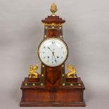 A 19th century ormolu mounted mahogany cased mantel clock,