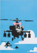 After BANKSY (born 1974) British Happy Choppers Limited edition print by West Country Prince,