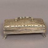 A 19th century Dutch silver box Of domed rectangular form,