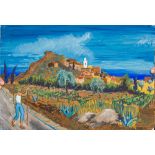 Attributed to JOHN MINTON (1917-1957) British Valencia Watercolour on paper, unsigned, framed.