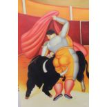 Bullfighter, signed SMITH. 61 x 91.5 cm.