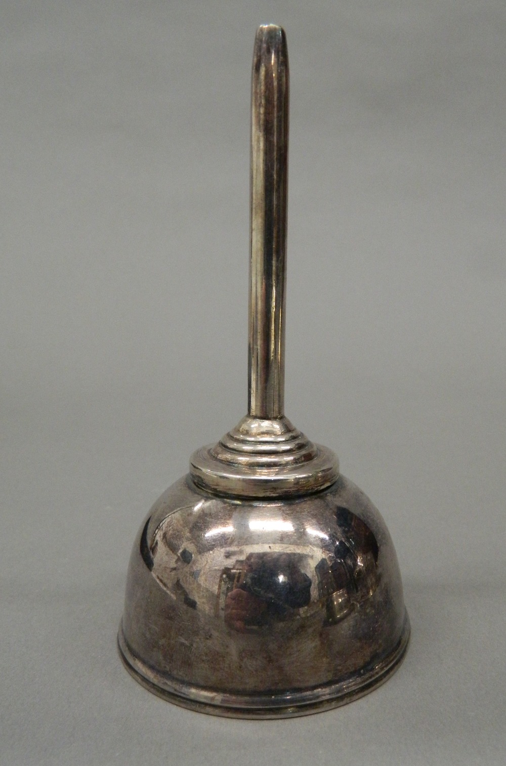Two Edwardian silver plated wine funnels. Largest 15.5 cm high. - Image 2 of 5