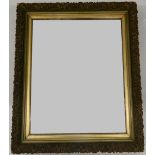 A gilt framed mirror. 41.5 x 50 cm.