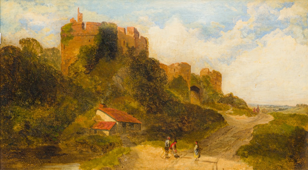 ENGLISH SCHOOL (19th century), Caister Castle, Caister-on-Sea, oil on canvas, unsigned, framed.