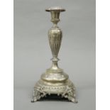 An 800 silver candlestick.