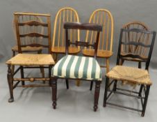 A quantity of various chairs