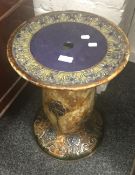 A Doulton Art Nouveau jardiniere stand. 50 cm high.