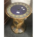 A Doulton Art Nouveau jardiniere stand. 50 cm high.