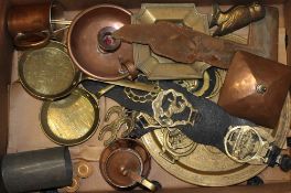 A quantity of miscellaneous copper and brass