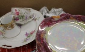 A Noritake porcelain tea set and another tea set.