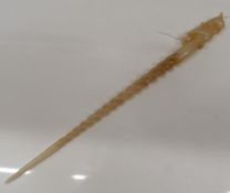 A jade hairpin. 23.75 cm long.