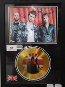 A framed Muse music disc