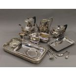 A quantity of silver plate