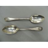 A pair of Liverpool Bulldog Club spoons, one inscribed CHESTER 1907 Menella, the other L.