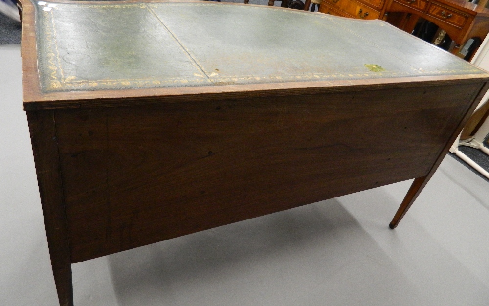 A 19th century satinwood sideboard, adapted to a desk. 132 cm wide. - Image 4 of 5