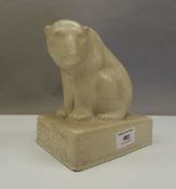 A Doulton Carrara advertising model of a polar bear. 17 cm high.