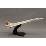 A large model of British Airways Concorde. 59 cm long.