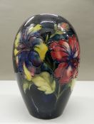 A large ovoid Moorcroft vase. 17.5 cm high.